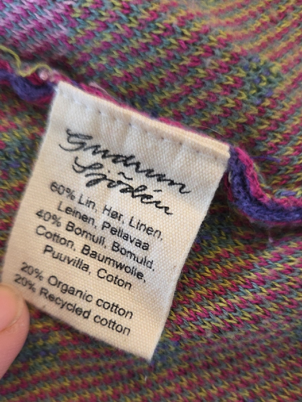 Gudrun Sjoden Purple Wrap Sweater - Picture 4 of 5